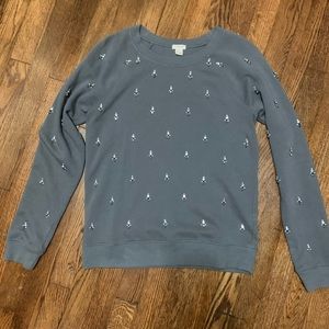 J Crew embellished sweatshirt